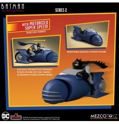 DC Comics - Batman the Animated Series 2 5 Points Action Figure Batman & Batcycle 10 cm
