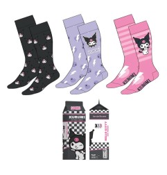 Sanrio - Socks 3-Pack Kuromi 36-43