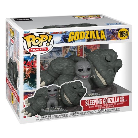 Godzilla - Super Sized POP! Movies Vinyl Figure Sleeping  with Minilla 15 cm