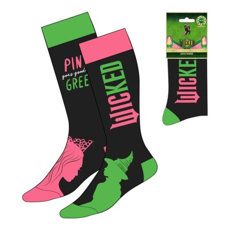 Wicked - Socks Pink goes good with Green 36-43
