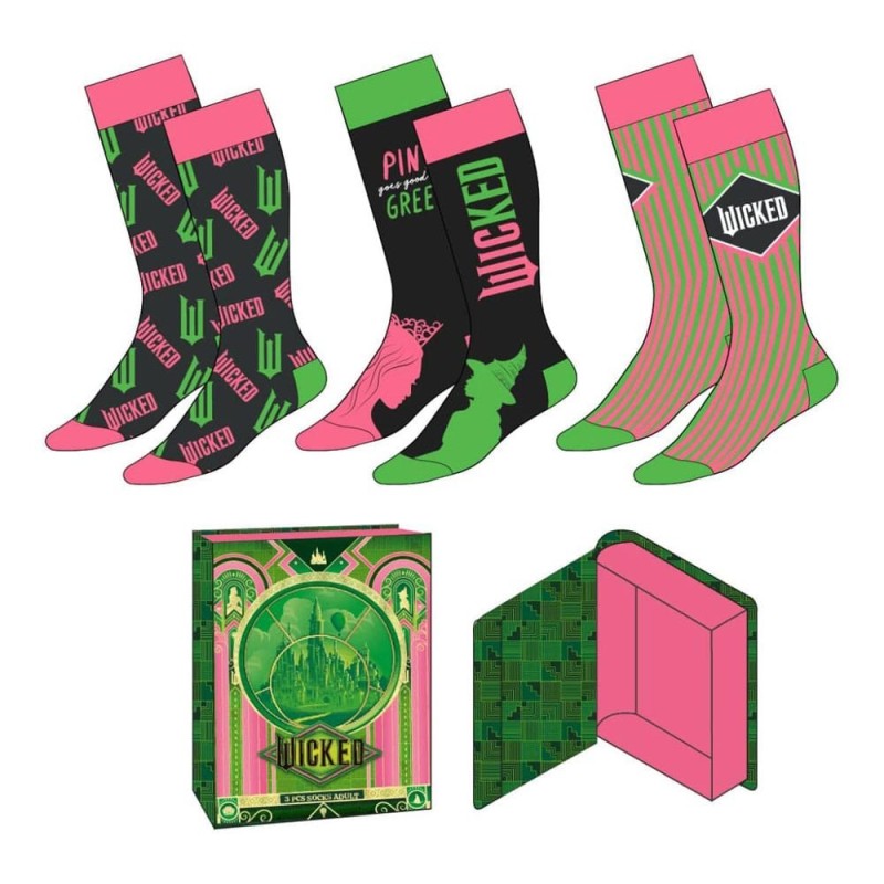 Wicked - Pack 3 paires de chaussettes Wicked 36-43 Wicked - Pack 3 paires de chaussettes Wicked 36-43