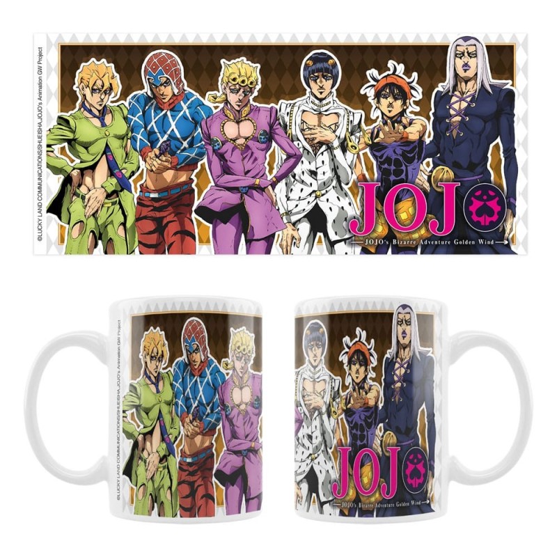 JoJo's Bizarre Adventure Part 5: Golden Wind - Mug céramique Main Characters JoJo's Bizarre Adventure Part 5: Golden Wind - Mug céramique Main Characters