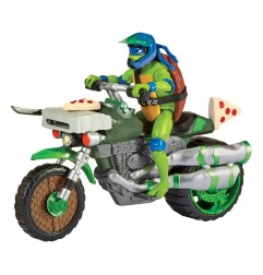 Teenage Mutant Ninja Turtles - : Mutant Mayhem Drive N Kick Action Figure Leonardo & Motorcycle 11 cm