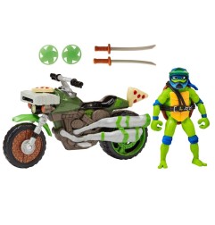 Teenage Mutant Ninja Turtles - : Mutant Mayhem Drive N Kick Action Figure Leonardo & Motorcycle 11 cm