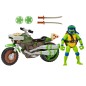 Teenage Mutant Ninja Turtles - : Mutant Mayhem Drive N Kick Action Figure Leonardo & Motorcycle 11 cm