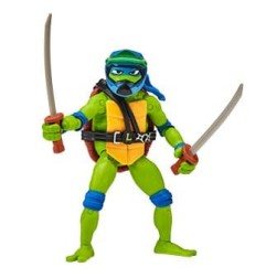 Ninja Turtles : Teenage Years - Figurine Drive N Kick Leonardo & véhicule 11 cm