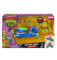 Ninja Turtles : Teenage Years - Figurine Raphael & Scooter et side-car 11 cm