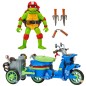 Ninja Turtles : Teenage Years - Figurine Raphael & Scooter et side-car 11 cm