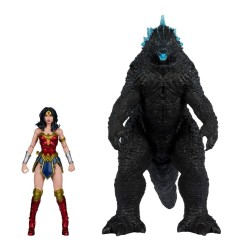 DC Comics - DC Justice League Monsterverse DC Multiverse Action Figures 2-Pack Wonder Woman Vs. Atomic Blast Godzilla 18 cm