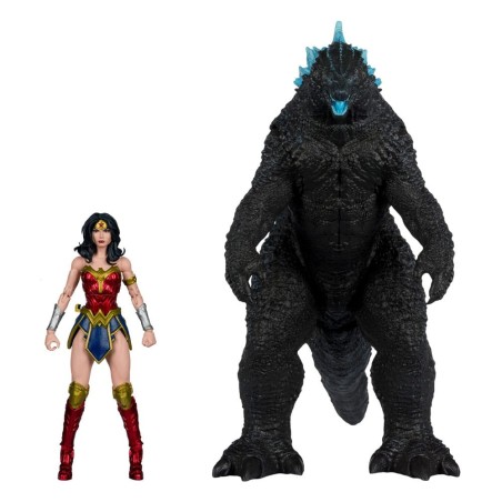 DC Comics - DC Justice League Monsterverse DC Multiverse Action Figures 2-Pack Wonder Woman Vs. Atomic Blast Godzilla 18 cm