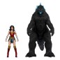 DC Justice League Monsterverse DC Multiverse - Pack de 2 figurines Wonder Woman Vs. Atomic Blast Godzilla 18 cm