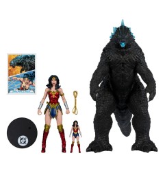 DC Comics - DC Justice League Monsterverse DC Multiverse Action Figures 2-Pack Wonder Woman Vs. Atomic Blast Godzilla 18 cm