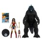 DC Justice League Monsterverse DC Multiverse - Pack de 2 figurines Wonder Woman Vs. Atomic Blast Godzilla 18 cm