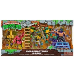 Les Tortues Ninja - Pack 6 figurines Les Tortues Ninja1988 Remastered heo EU Exclusive