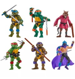 Les Tortues Ninja - Pack 6 figurines Les Tortues Ninja1988 Remastered heo EU Exclusive