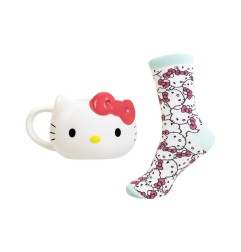 Sanrio - 3D Mug & Socks Set Hello Kitty