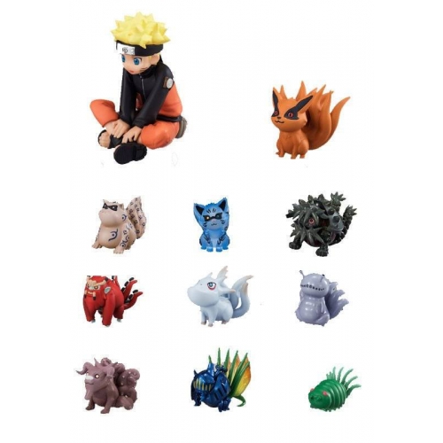 Naruto - Pack 11 figurines Naruto & Bijuu 3 - 7 cm