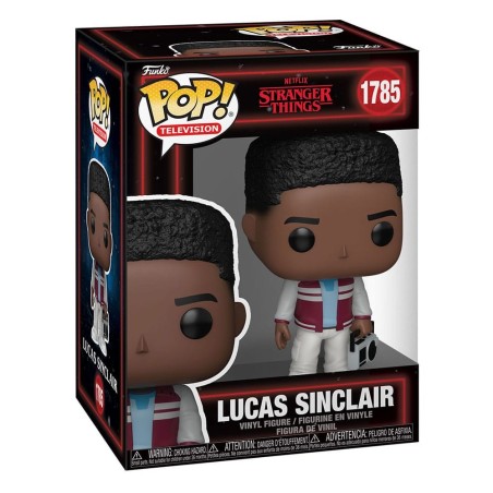 Stranger Things - POP! Television Vinyl Figures Lucas Sinclair with Boombox 9 cm