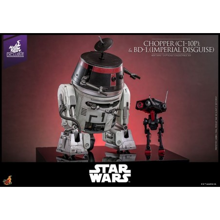Star Wars - Action Figure Set 1/6 Chopper (C1-10P&trade) & BD-1&trade (Imperial Disguise) 18 cm & 8 cm