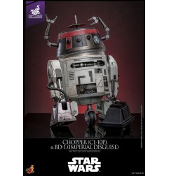 Star Wars - Action Figure Set 1/6 Chopper (C1-10P&trade) & BD-1&trade (Imperial Disguise) 18 cm & 8 cm