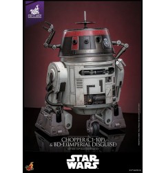 Star Wars - Action Figure Set 1/6 Chopper (C1-10P&trade) & BD-1&trade (Imperial Disguise) 18 cm & 8 cm