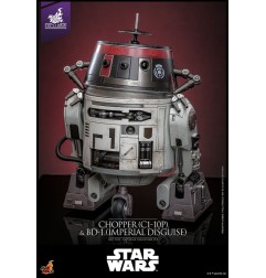 Star Wars - Set Figurines 1/6 Chopper (C1-10P&trade) & BD-1&trade (Imperial Disguise) 18 cm & 8 cm
