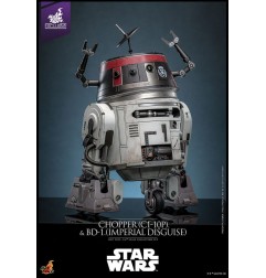 Star Wars - Set Figurines 1/6 Chopper (C1-10P&trade) & BD-1&trade (Imperial Disguise) 18 cm & 8 cm