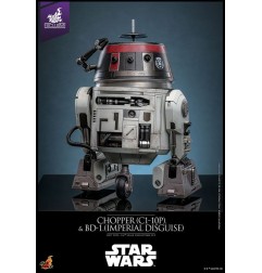 Star Wars - Action Figure Set 1/6 Chopper (C1-10P&trade) & BD-1&trade (Imperial Disguise) 18 cm & 8 cm