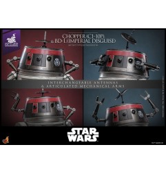 Star Wars - Action Figure Set 1/6 Chopper (C1-10P&trade) & BD-1&trade (Imperial Disguise) 18 cm & 8 cm