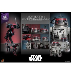 Star Wars - Set Figurines 1/6 Chopper (C1-10P&trade) & BD-1&trade (Imperial Disguise) 18 cm & 8 cm