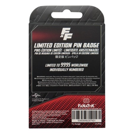 Fast & Furious - Pin's Fast & Furious Familia License Plate