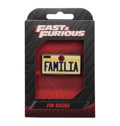 Fast & Furious - Pin's Fast & Furious Familia License Plate