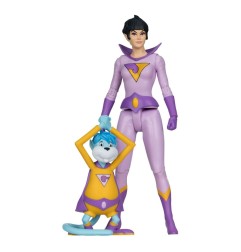 DC Comics - DC Retro Super Friends Action Figure Jayna & Gleek (Red Platinum Edition) 15 cm