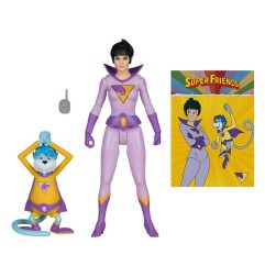 DC Comics - DC Retro Super Friends Action Figure Jayna & Gleek (Red Platinum Edition) 15 cm