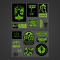 Stranger Things - 5 Gadget Decals Glow in the Dark Stranger Things - 5 Gadget Decals Glow in the Dark