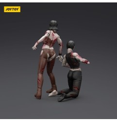 Zombie - Pack 2 figurines Dark Source Female wrestlers 8 cm