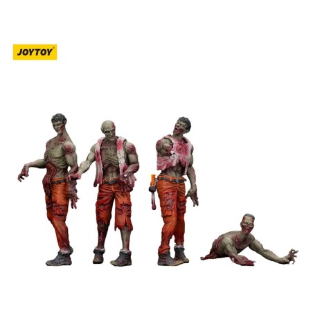 Zombies - Zombie Dark Source Action Figures 4-Pack Mechanic Team 8 cm