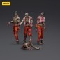 Zombie - Pack 4 figurines Dark Source Mechanic Team 8 cm