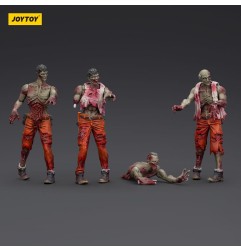 Zombie - Pack 4 figurines Dark Source Mechanic Team 8 cm