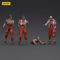 Zombie - Pack 4 figurines Dark Source Mechanic Team 8 cm