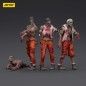 Zombie - Pack 4 figurines Dark Source Mechanic Team 8 cm
