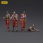 Zombie - Pack 4 figurines Dark Source Mechanic Team 8 cm