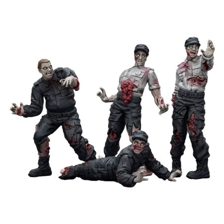 Zombies - Zombie Dark Source Action Figures 4-Pack Security Guards 8 cm