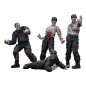 Zombie - Pack 4 figurines Dark Source Security Guards 8 cm