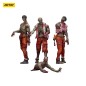 Zombie - Pack 4 figurines Dark Source Mechanic Team 8 cm