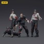 Zombie - Pack 4 figurines Dark Source Security Guards 8 cm