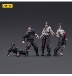 Zombies - Zombie Dark Source Action Figures 4-Pack Security Guards 8 cm