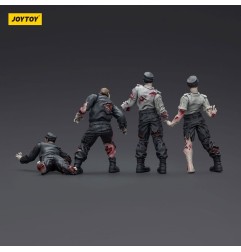Zombie - Pack 4 figurines Dark Source Security Guards 8 cm