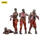 Zombie - Pack 4 figurines Dark Source Mechanic Team 8 cm