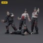 Zombie - Pack 4 figurines Dark Source Security Guards 8 cm